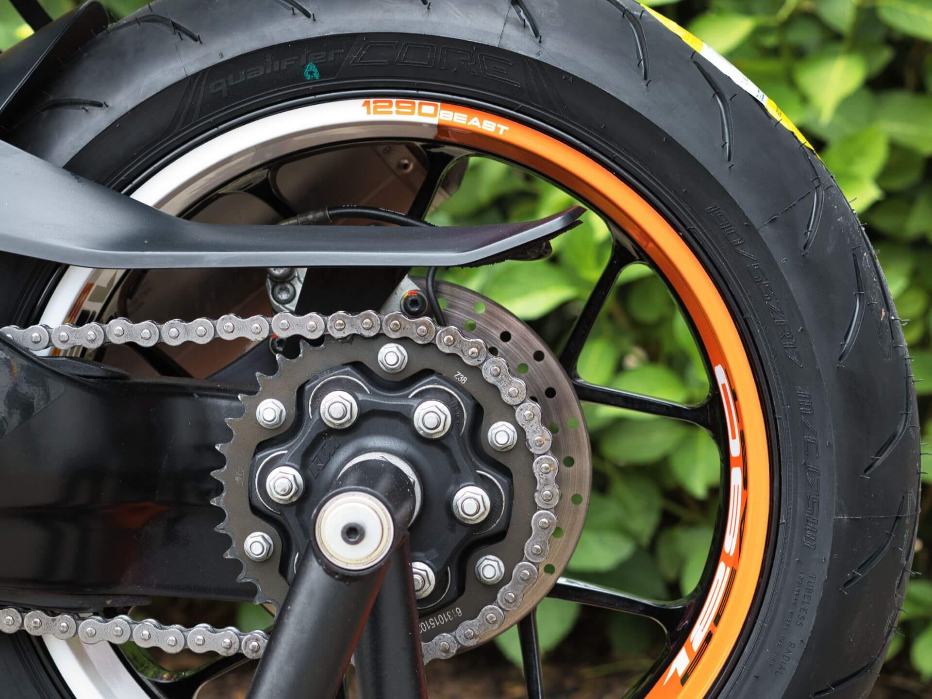 KTM 1290 Super Duke Rear Wheel and Chain