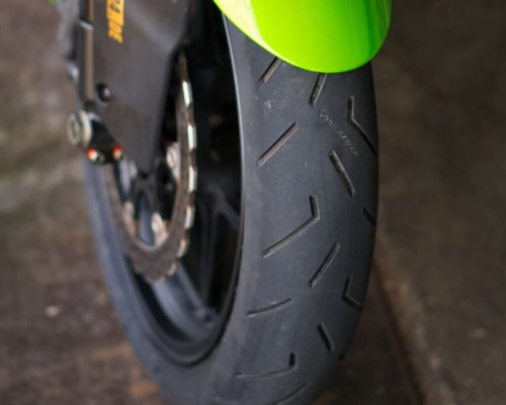 Conti SportAttack 4 Front Tire Detail