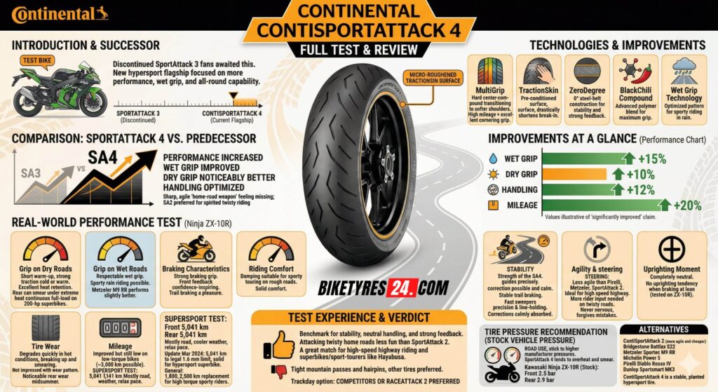 Conti SportAttack 4 Review Summary Graphic