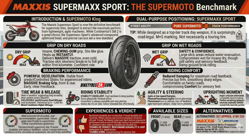 Maxxis Supermaxx Sport Review Summary Graphic