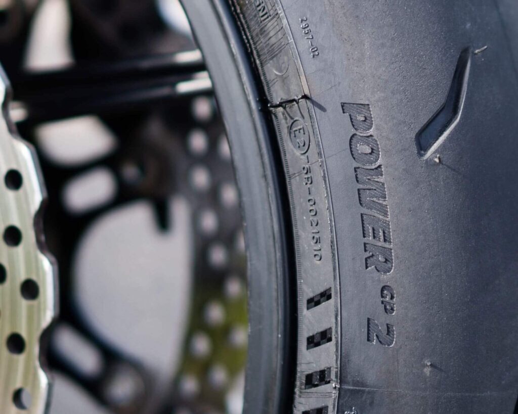 Michelin Power GP 2 Front Tire Detail