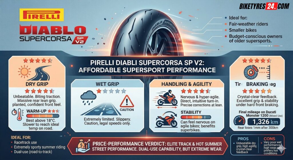 Pirelli Diablo Supercorsa SP V2 Review Summary Graphic