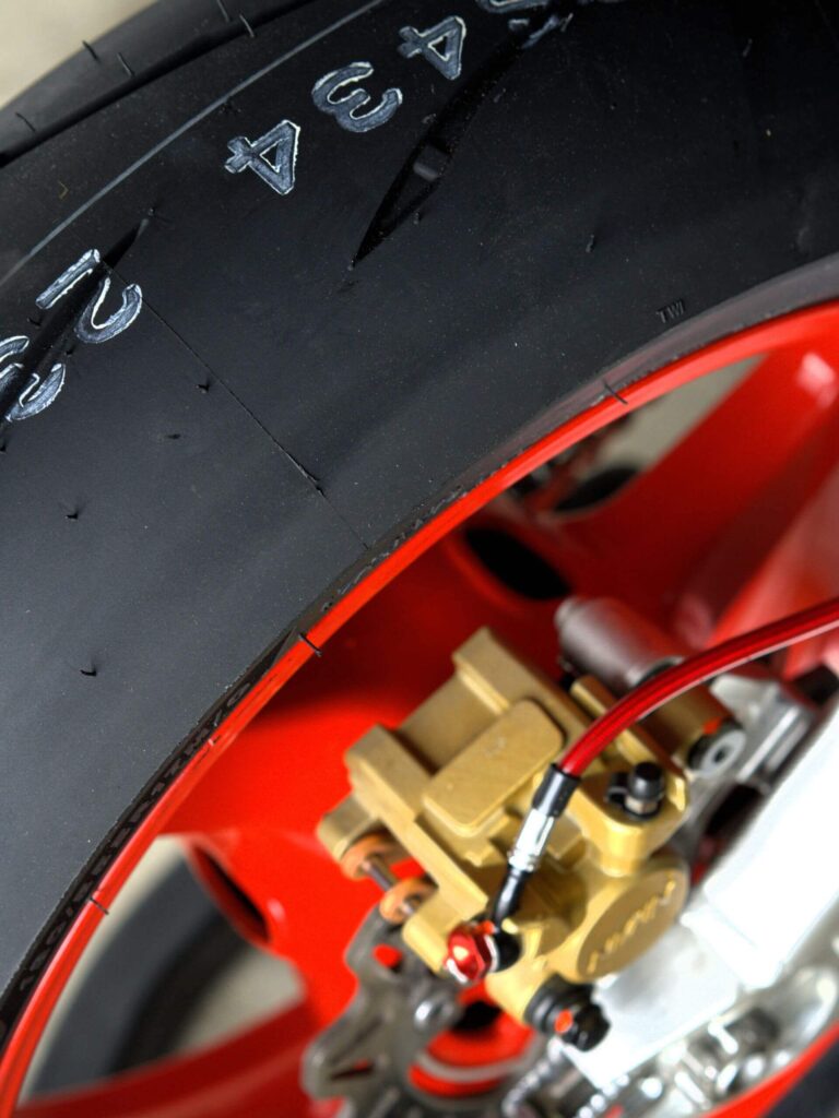 Bridgestone Battlax RS12 Rear Tyre Detail