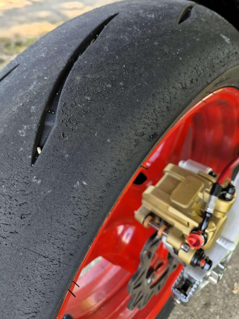 Bridgestone Battlax RS12 Tire Wear Rear Honda CBR