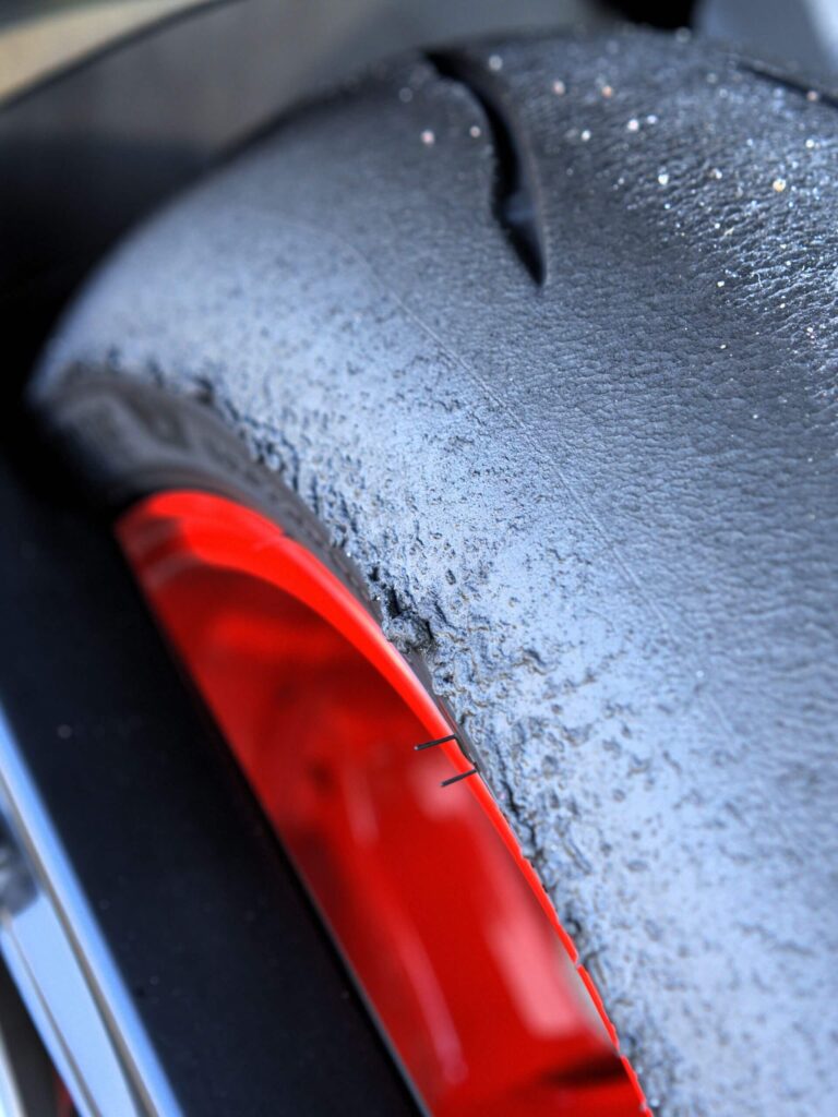 Battlax-RS12-Rear after 5 Turns Racetrack